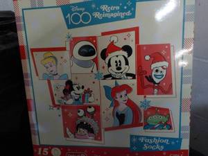 lot 118 image: Disney 100 - 15 days of Socks size SM new in box