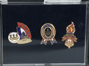 lot 18 image: Vintage JCPenney Limited Edition USA 1996 Olympic Home Team Centennial 3 Pin Set