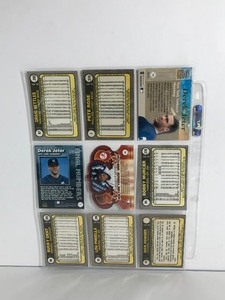 lot 33 image: Lot of 9 Baseball Cards - Derek Jeter - Pete Rose - Bobby Murcer - Bucky Dent & More