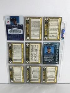 lot 34 image: Lot of 9 Baseball Cards - Derek Jeter - Bucky Dent - Ron Guidry - Graig Nettles & More