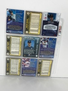 lot 35 image: Lot of 9 Baseball Cards - Derek Jeter - Pete Rose - Mariano Rivera - Andy Pettitte & More