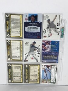 lot 40 image: Lot of 9 Baseball Cards - Roger Clemens - Gaylord Perry - Derek Jeter - Reggie Jackson & More