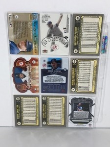 lot 44 image: Lot of 9 Baseball Cards - Roger Clemens - Mike Schmidt - Rod Carew - Steve Carlton & More