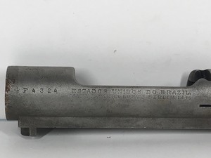 lot 57 image: Vintage Gun Receiver - Engraved on the Side of Receiver F4324 Estados Unidos Do Brazil Manufactura Loewe Berlim 1894