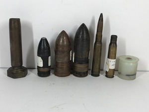 lot 70 image: Lot of Vintage Military Bullets & More - Info Listed in Description
