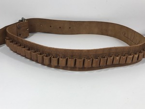lot 86 image: 2 - Leather Belts (one Carries bullets)