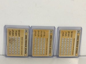 lot 108 image: Lot of 3 - 1963 Topps Rookie Stars Baseball Cards - Card # 169 - 496 - 562