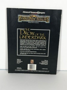 lot 159 image: 1991 TSR Advanced Dungeon & Dragons Forgotten Realms - The Drow of the Underdark - 2nd Edition - 9326