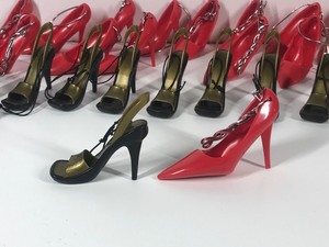 lot 417 image: Lot of Miniature High Heel Shoes