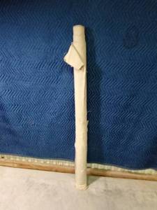 lot 345 image: Partial roll of tan canvas