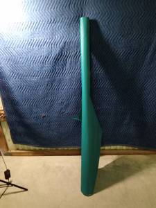 lot 325 image: Partial roll of turquoise canvasvinyl upholstery material