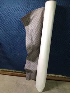 lot 329 image: Roll of graytan shell printed upholstery fabric