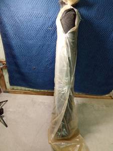 lot 316 image: Lg roll of greyblack patterned velour Upholstery fabric