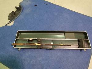 lot 245 image: Rod and reel in case with tackle