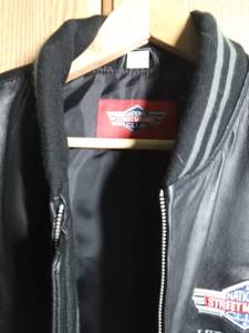 lot 290A image: National Street Machine Club Leather Jacket Size Large