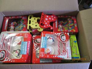 lot 2 image: box of candy and more in date...