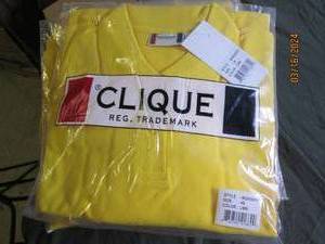 lot 27 image: 9 clique yellow 4x shirts new...