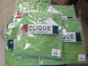 lot 40 image: 5 new clique 3x green shirts new...