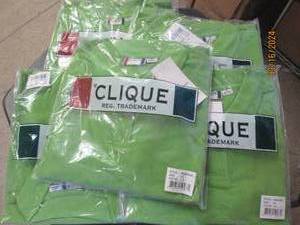 lot 42 image: 5 new clique 3x green shirts new...