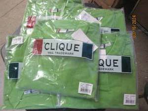 lot 43 image: 5 new clique 3x green shirts new...
