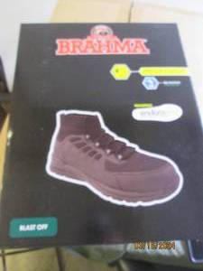 lot 44 image: new brahma steel toe bootshoe size 11