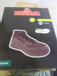 lot 45 image: new brahma steel toe bootshoe size 11