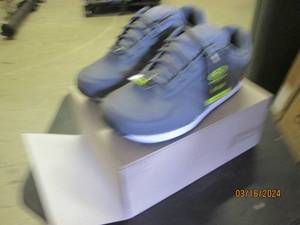 lot 55 image: new pair of Athltic size 9 12 wide width grey shoes