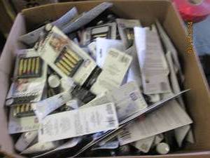 lot 84 image: box of fake blood and makeup sticks...