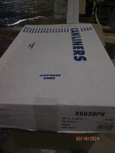 lot 126 image: case of 100 33 gallon black garbage bags