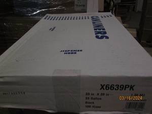 lot 131 image: case of 100 33 gallon black garbage bags