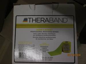 lot 166 image: yellow theraband 25 yards...