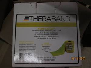 lot 167 image: yellow theraband 25 yards...