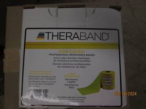 lot 171 image: yellow theraband 25 yards...
