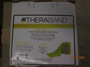 lot 172 image: yellow theraband 25 yards...
