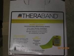 lot 173 image: yellow theraband 25 yards...