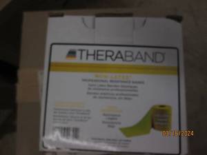 lot 174 image: yellow theraband 25 yards...