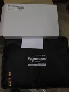 lot 185 image: new sammons preston reusable cold packs black for cold therapy 10.5 inch x 13.5 inch