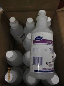 lot 189 image: case of 12 1 quart bottles of oxivir cleaner