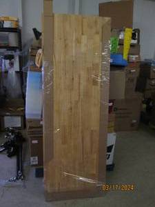 lot 209 image: butcher block 6 foot long x 25 inches wide