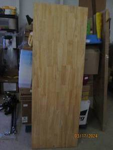 lot 210 image: butcher block 6 foot long x 25 inches wide