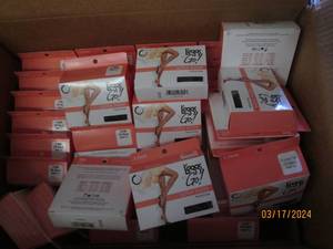 lot 227 image: case of 36 leggs to go panty hose ultra sheer large off black