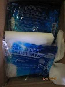 lot 234 image: case of 24 reusable gel packs...