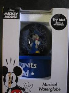 lot 253 image: disney mikey mouse musical waterglobe