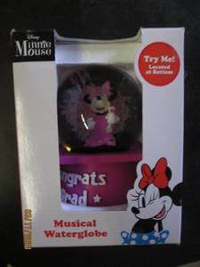 lot 256 image: disney minnie mouse musical waterglobe