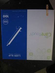 lot 259 image: box of 10 mil 100pcs of disposable syringes