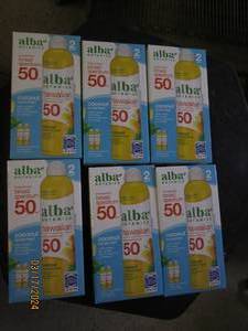 lot 292 image: 6 packages of 2 alba borad spectrum hawaiian 50 sunscreen