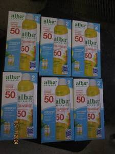 lot 294 image: 6 packages of 2 alba borad spectrum hawaiian 50 sunscreen