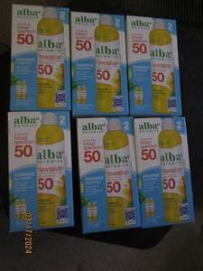 lot 295 image: 6 packages of 2 alba borad spectrum hawaiian 50 sunscreen