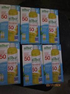 lot 297 image: 6 packages of 2 alba borad spectrum hawaiian 50 sunscreen