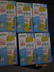 lot 298 image: 6 packages of 2 alba borad spectrum hawaiian 50 sunscreen